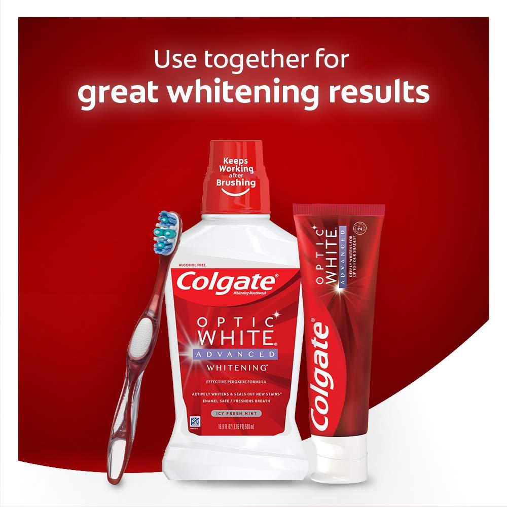 Colgate Optic White Whitening Toothpaste, Sparkling White, 0.85 oz
