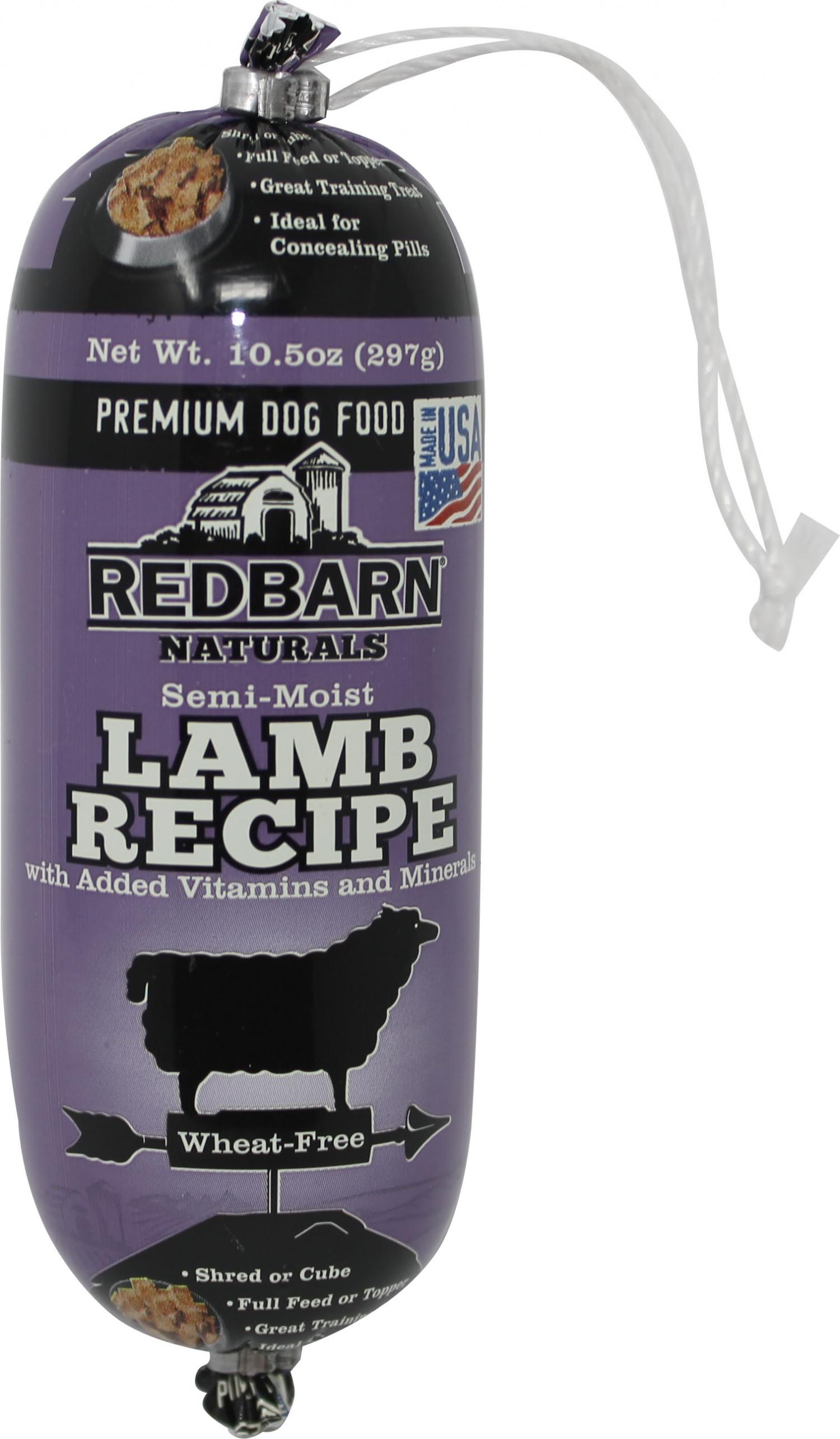 Redbarn Natural Roll Dog Food, 10.5 Oz, Lamb