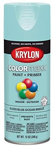 Krylon K05506007 COLORmaxx Spray Paint, Blue Ocean Breeze, 12 Ounce