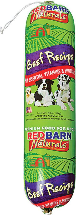 Redbarn Natural Roll Dog Food, 4 Lb, Beef