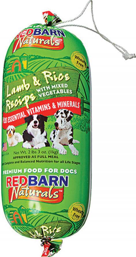 Redbarn Naturals Premium Wheat Free Dog Food Roll, 2.3 Lb, Lamb/Rice