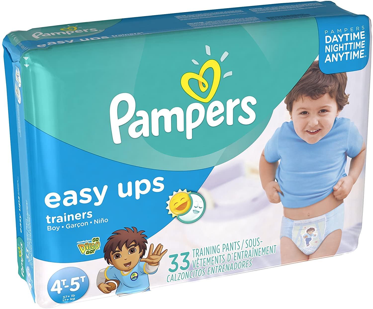 Pampers Easy Ups Training Pants Mega, 2T-3T 44's boys or girls; 3T
