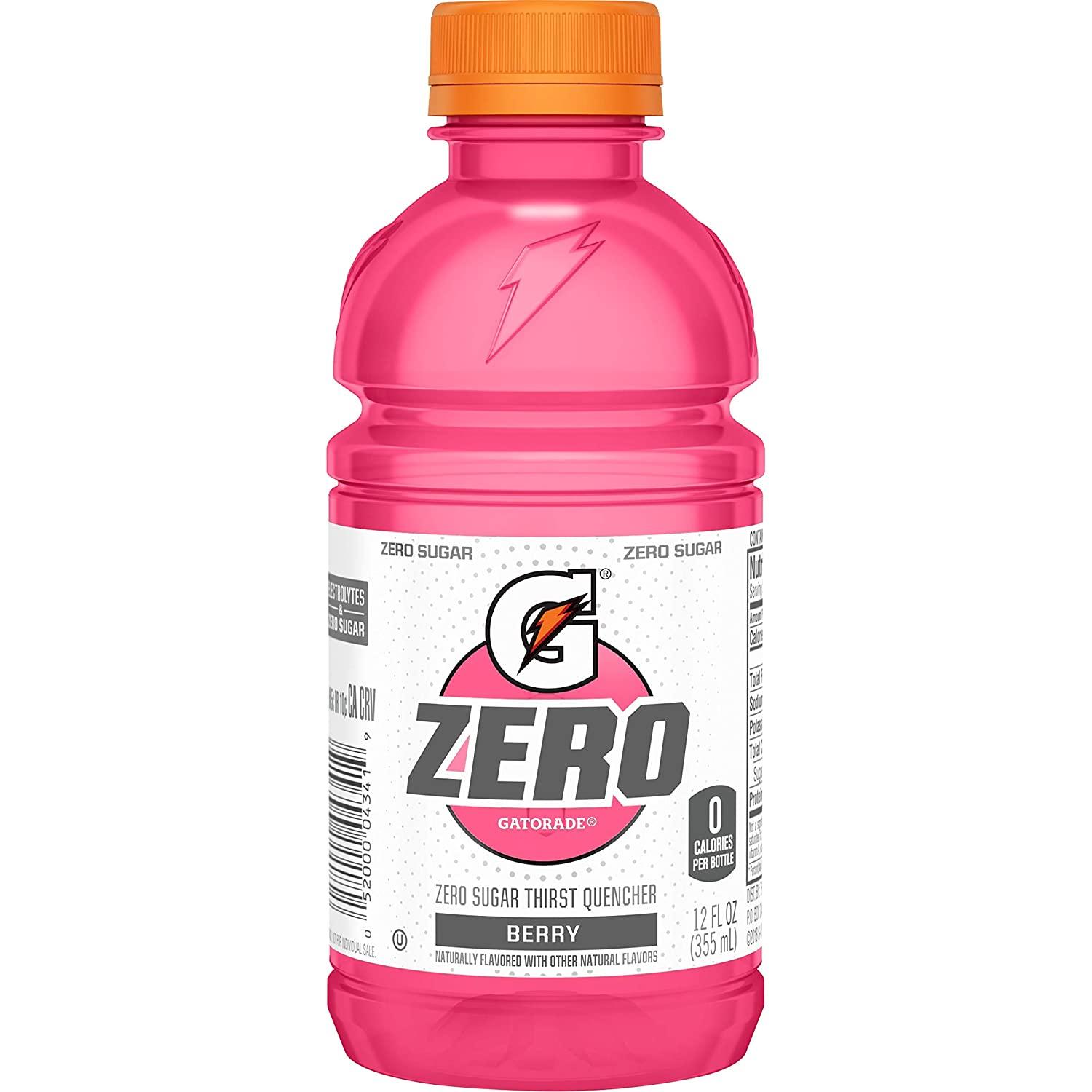 Gatorade G Zero, Berry, 12 Fl Oz (pack of 12)