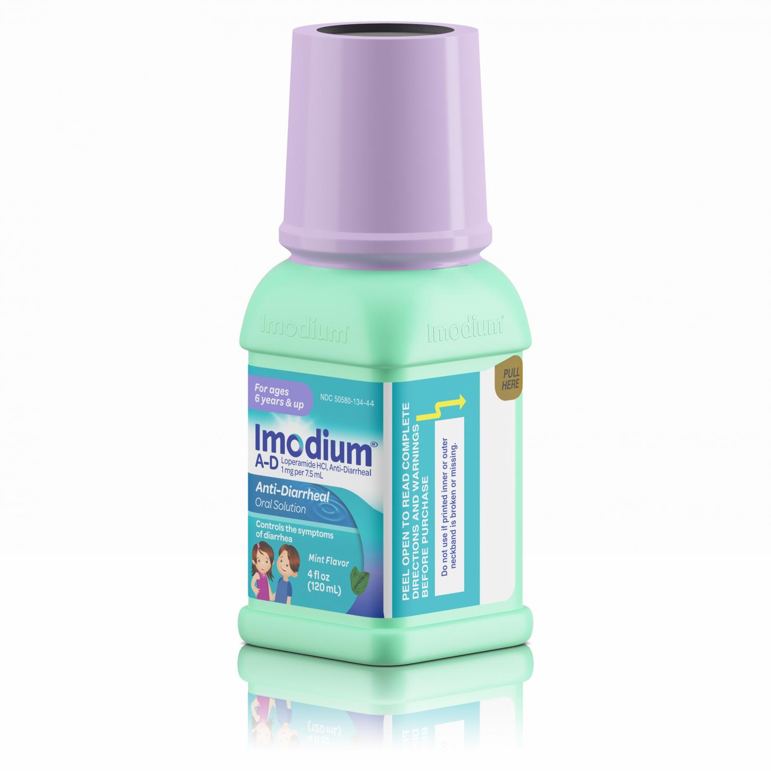 Imodium A-D Liquid Anti-Diarrheal Medicine for Kids, Mint, 4 fl. oz