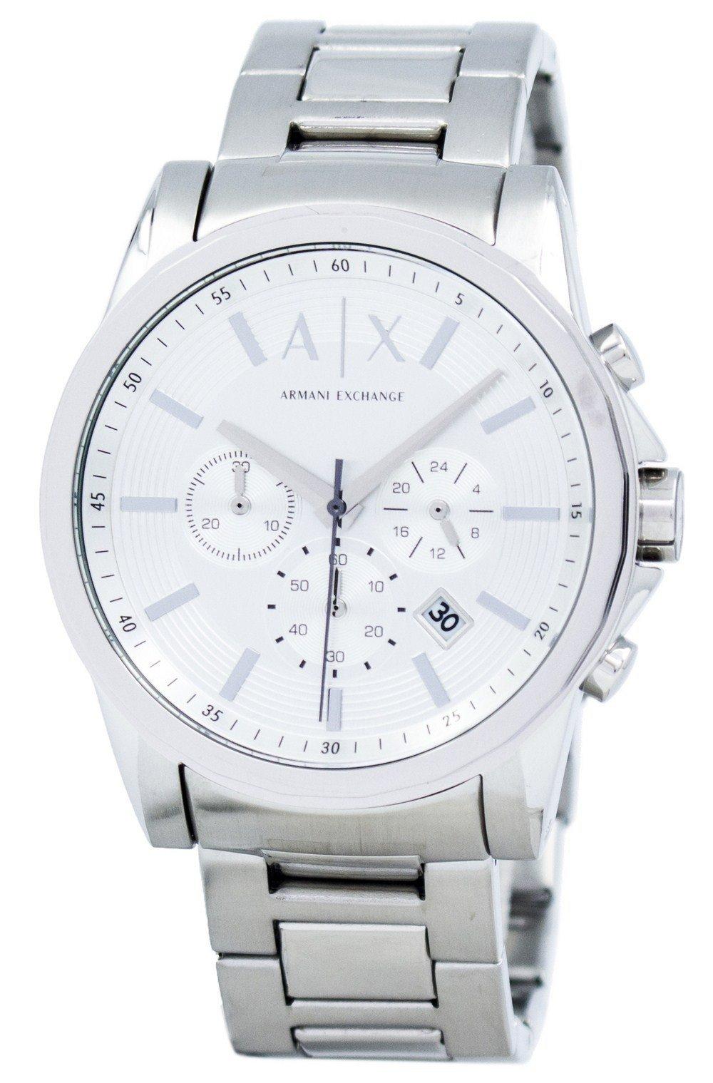 Armani Exchange Chronograph Silver-Tone Dial AX2058 Men's Watch - Klatchit
