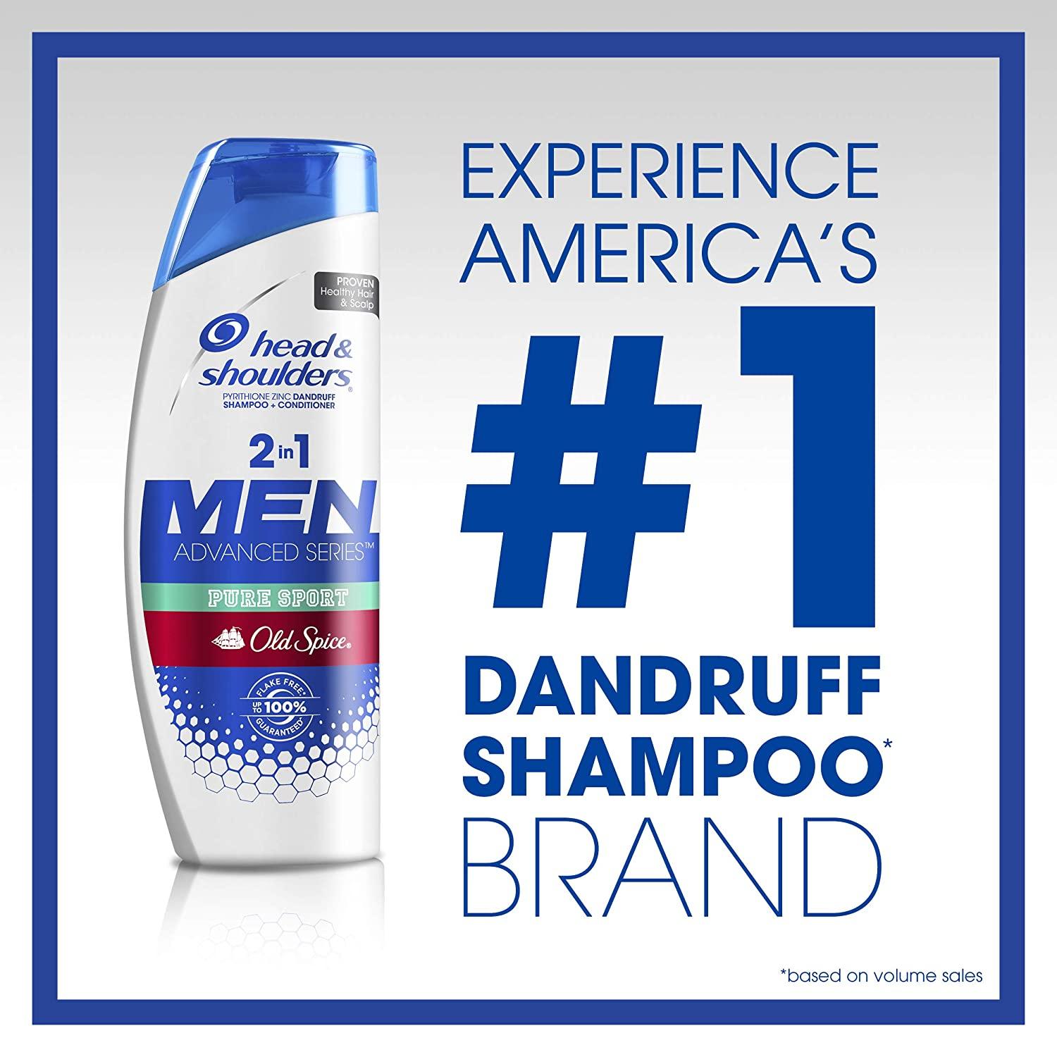 Head & Shoulders Old Spice Pure Sport Dandruff 2 in 1 Shampoo and Conditioner