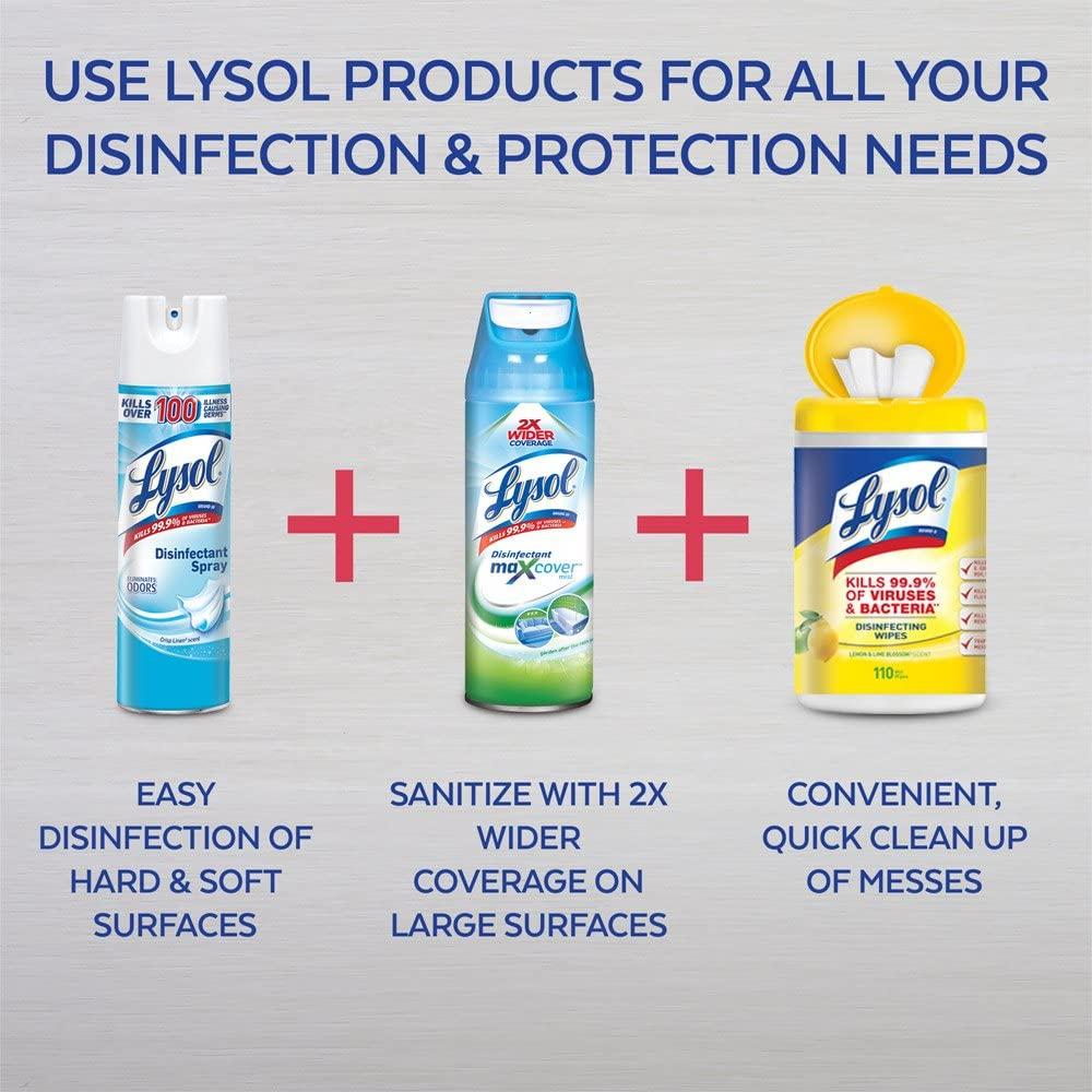 Lysol Disinfecting Wipes, On the Go Travel Size, Lemon Scent, 6 Pack Value Size