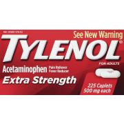 Tylenol Extra Strength Caplets with 500 mg Acetaminophen, Pain Reliever & Fever Reducer, 225 Count