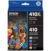 Epson T410XLBCS 410XL Black & Standard Photo  Color Ink Cartridges, Combo 5 Pack