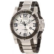 Men's Invicta  10536 Excursion Reserve Chronograph Silver Dial Two Tone Stainless Steel Watch