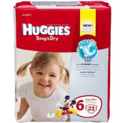 Huggies Snug & Dry Diapers, Size 6, Jumbo, 23 Count