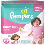 Pampers Easy-Ups Diapers for Girls Jumbo Pack, Size 3T-4T, 23 Count